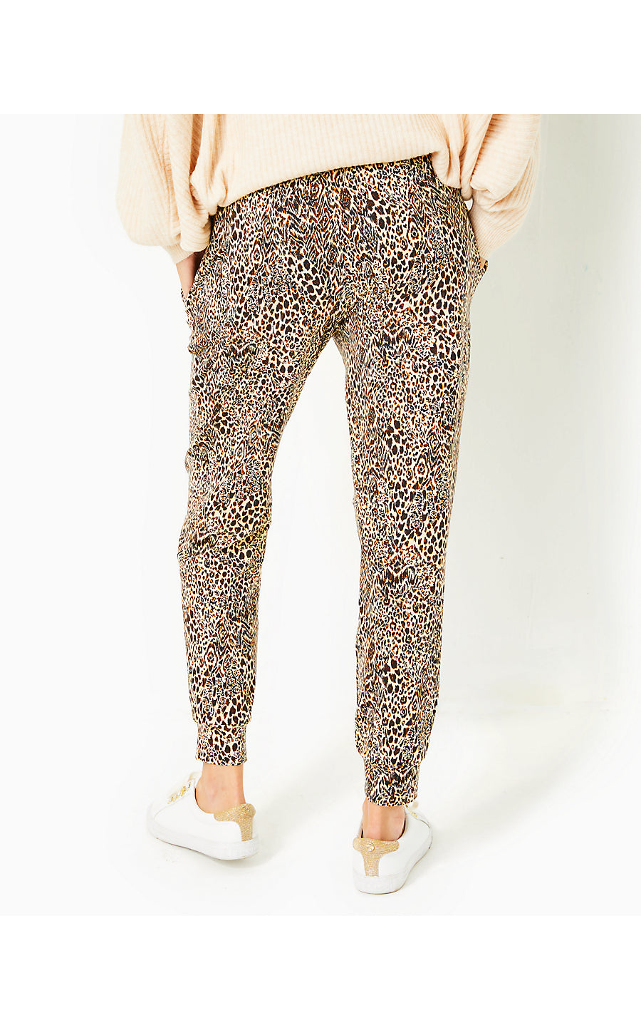 LILLABETH UPF 50+ PANT, MACADAMIA PATTERN PLAY