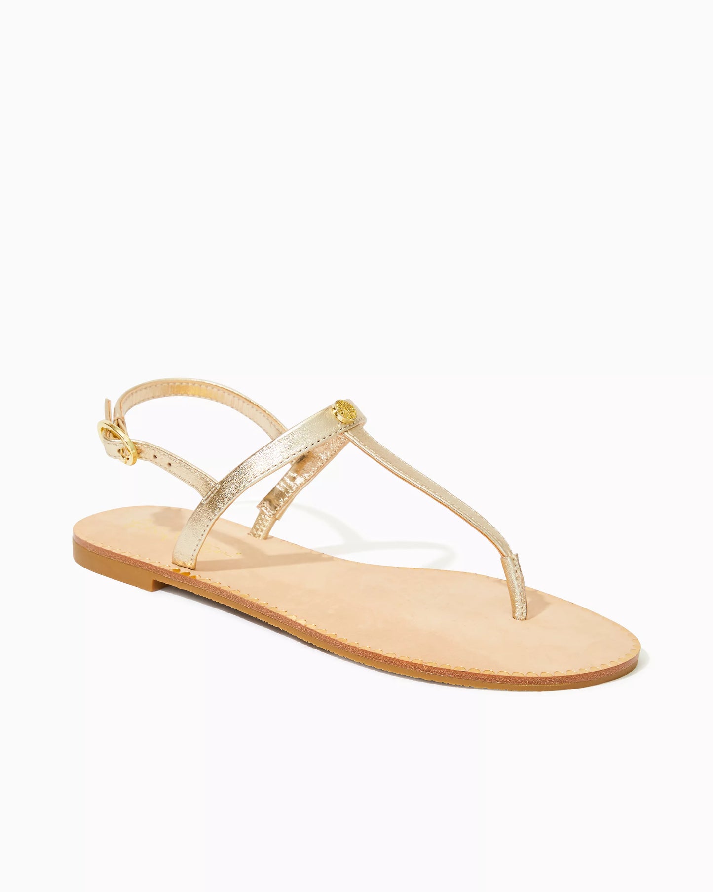 RITA SANDAL, GOLD METALLIC