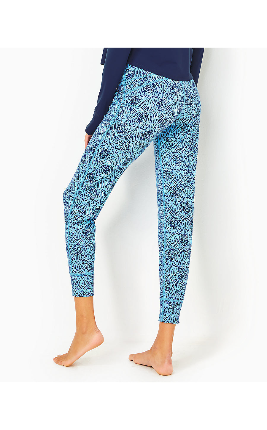 ISLAND MID RISE JOGGER UP, BON BON BLUE GO YOUR OWN WAVE