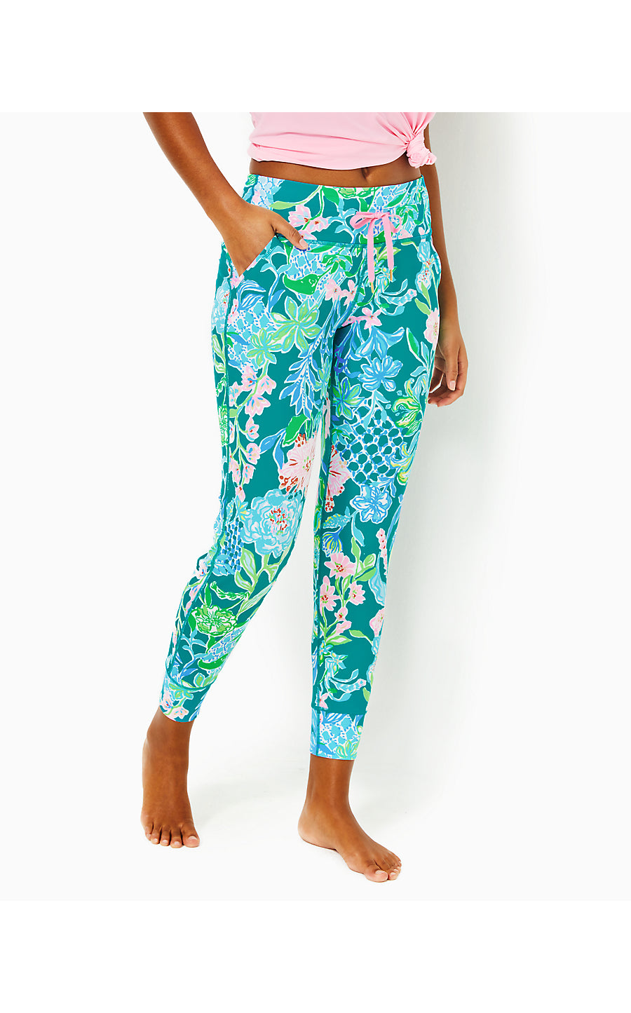 ISLAND MID RISE JOGGER UPF 50+, MULTI HOT ON THE VINE
