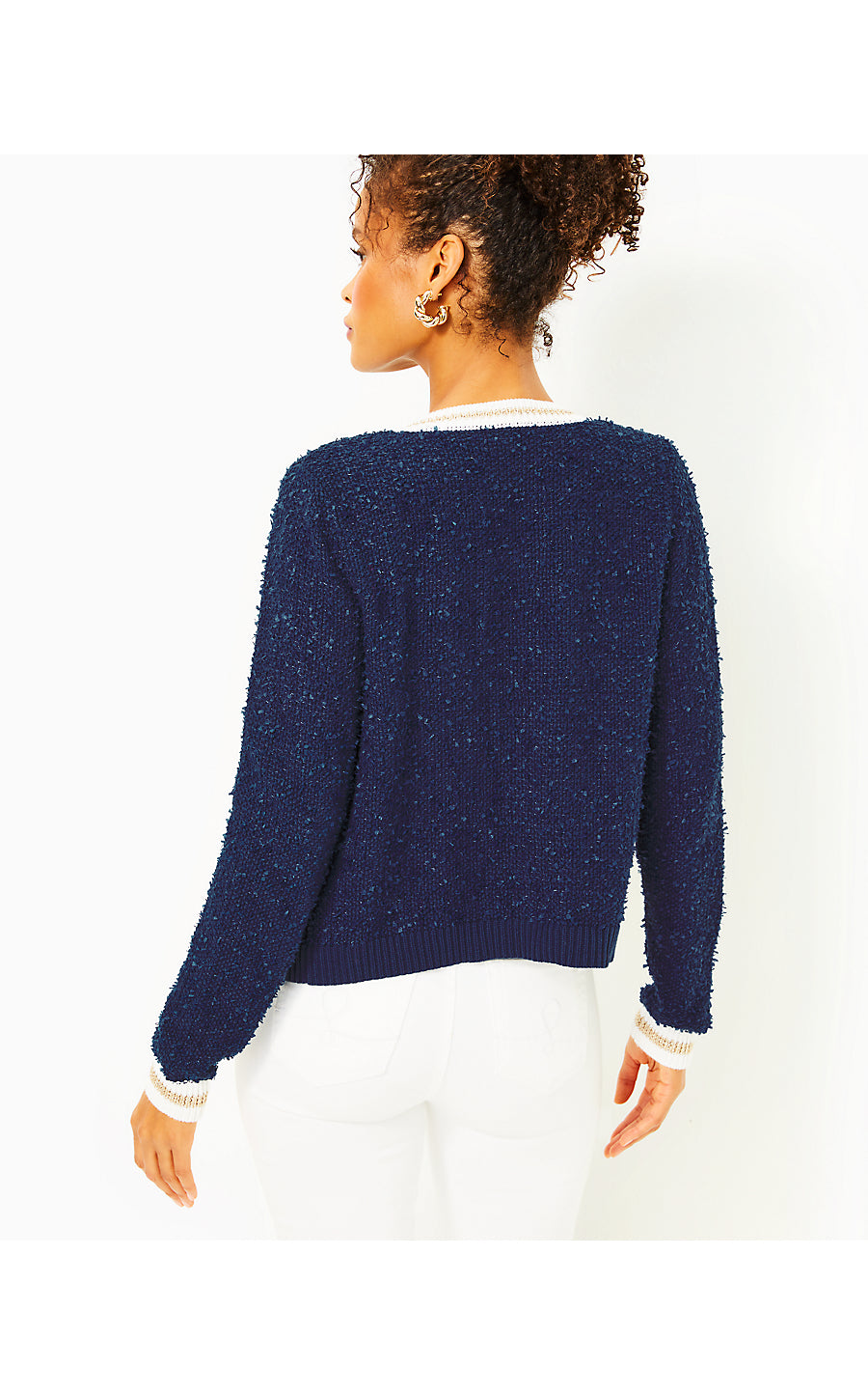 NALAYNA CARDIGAN, LOW TIDE NAVY