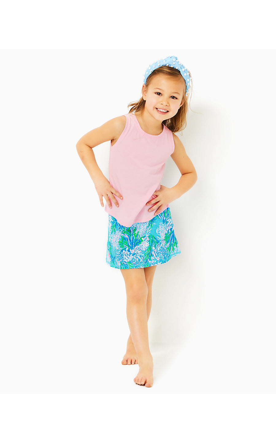 MINI AILA SKORT UPF 50+, LAS OLAS AQUA STRONG CURRENT SEA