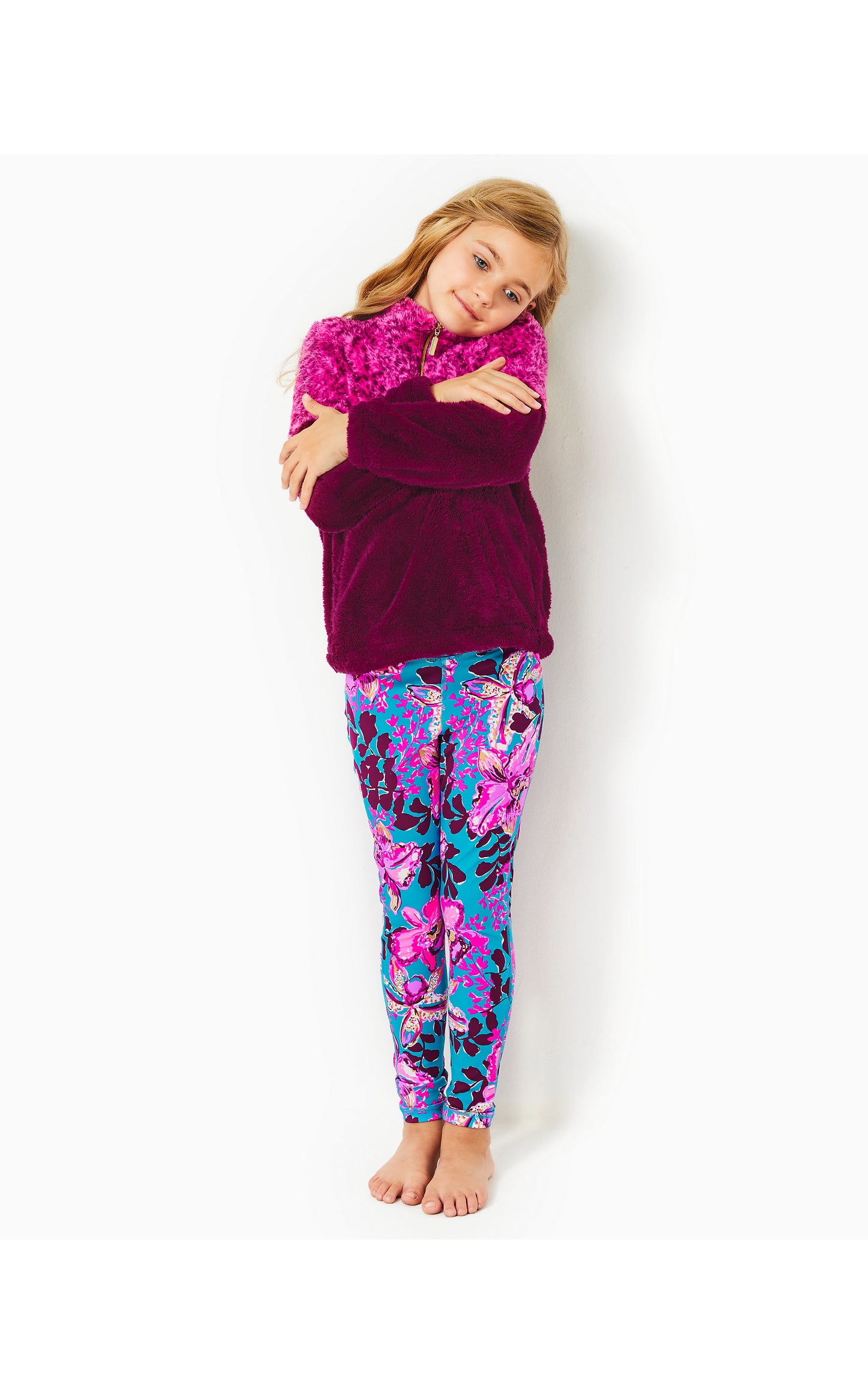 MINI KEALA SHERPA POPOVER, AMARENA CHERRY PATTERN PLAY COLORBLOCK
