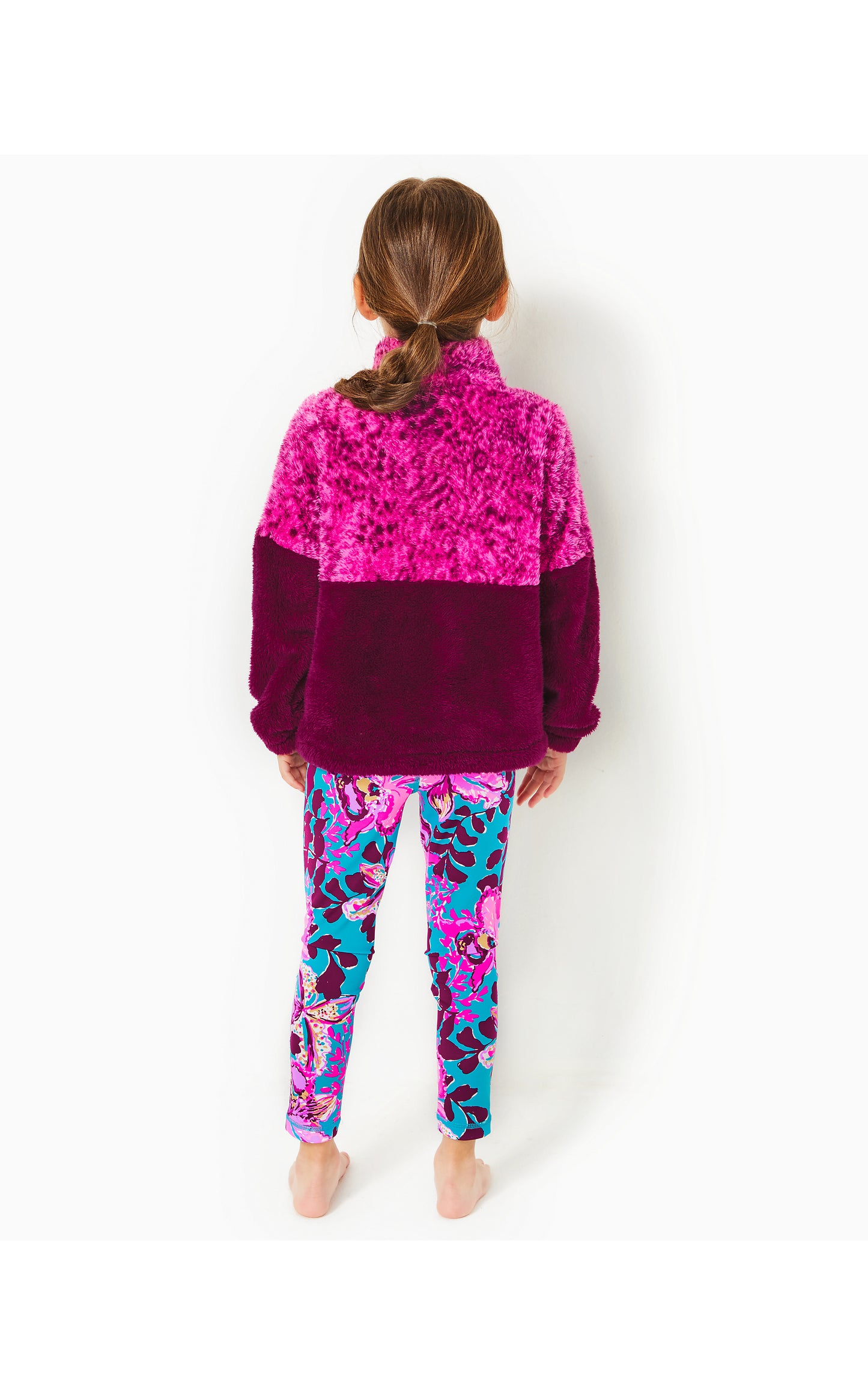 MINI KEALA SHERPA POPOVER, AMARENA CHERRY PATTERN PLAY COLORBLOCK