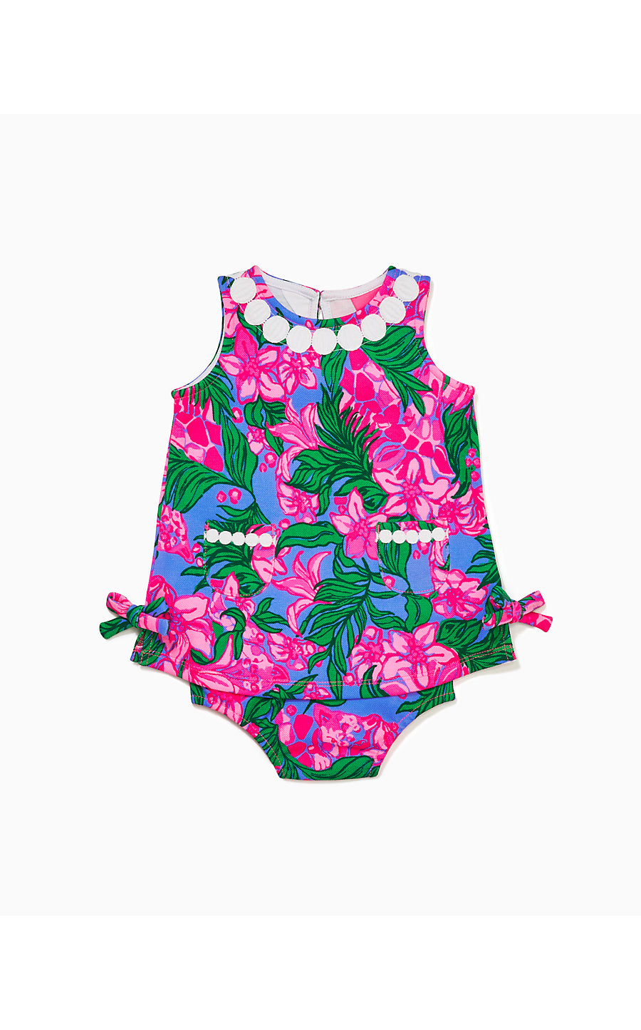 BABY LILLY KNIT SHIFT, CERISE PINK SAFARI SUNSET