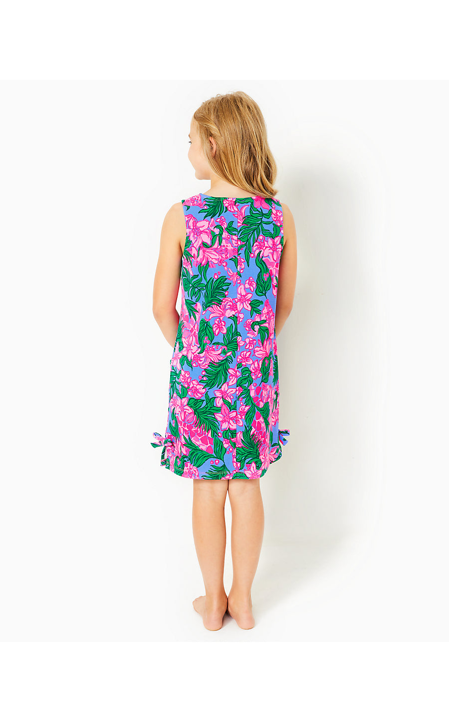LITTLE LILLY KNIT SHIFT, CERISE PINK SAFARI SUNSET
