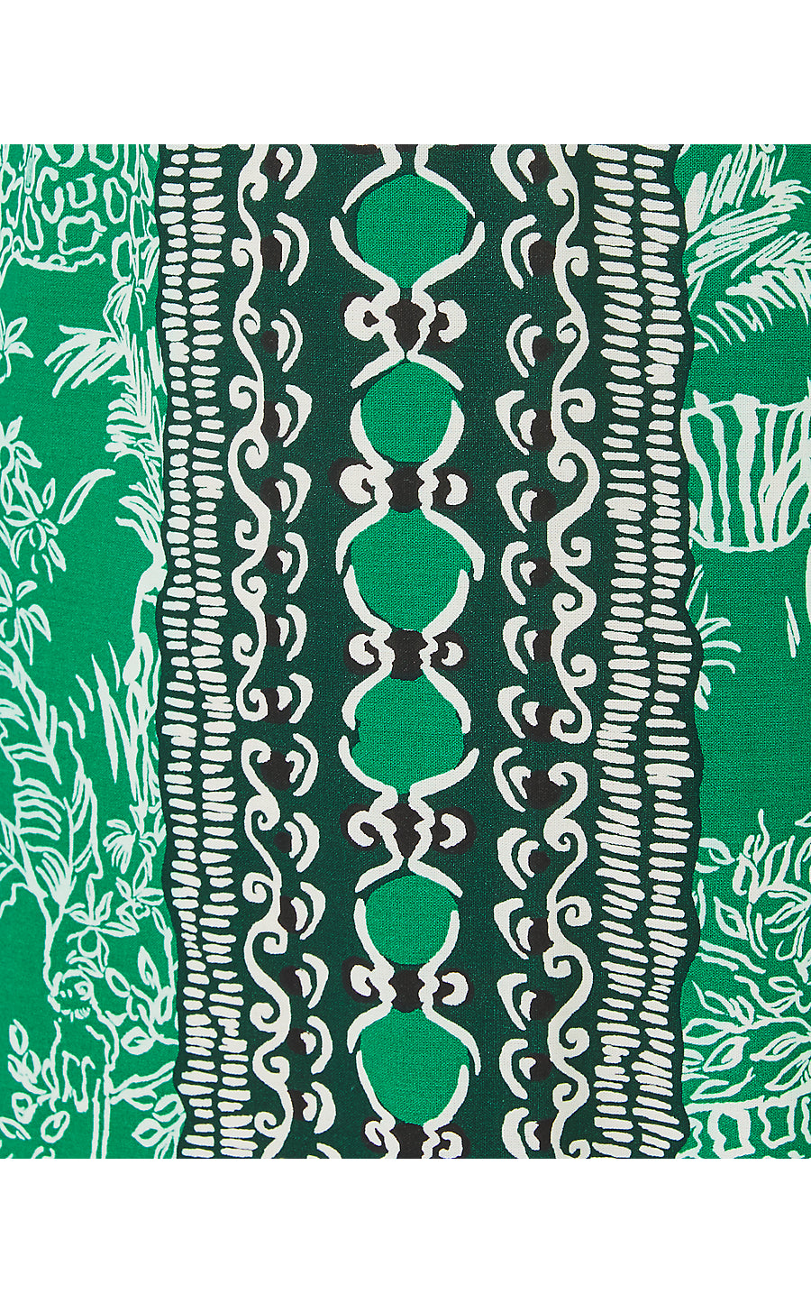 BAL HARBOUR PALAZZO, FIDDLE LEAF GREEN SAFARI PARTY ENGINEERED PANT