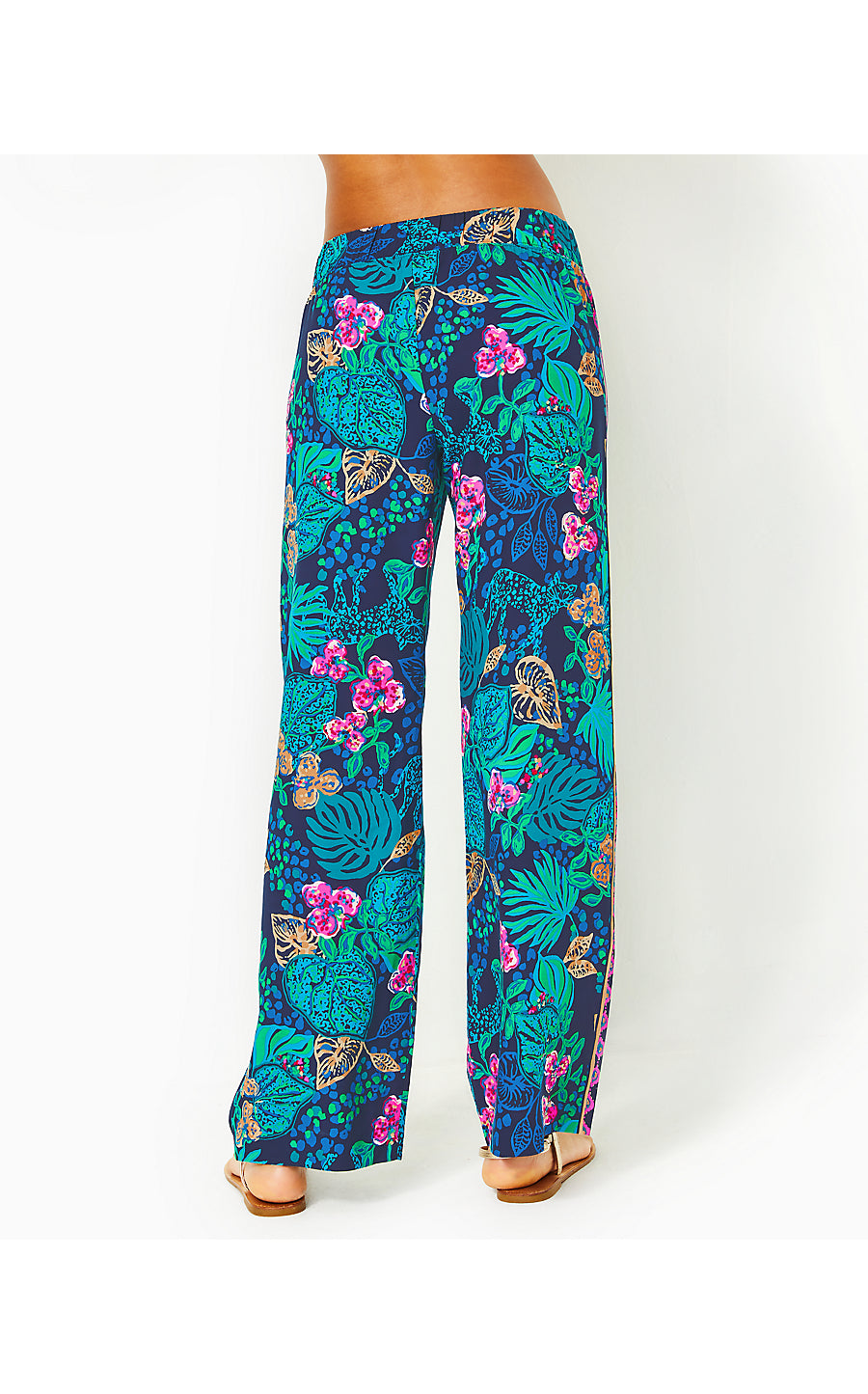 BAL HARBOUR PALAZZO, LOW TIDE NAVY LIFE OF THE PARTY ENGINEERED PANT