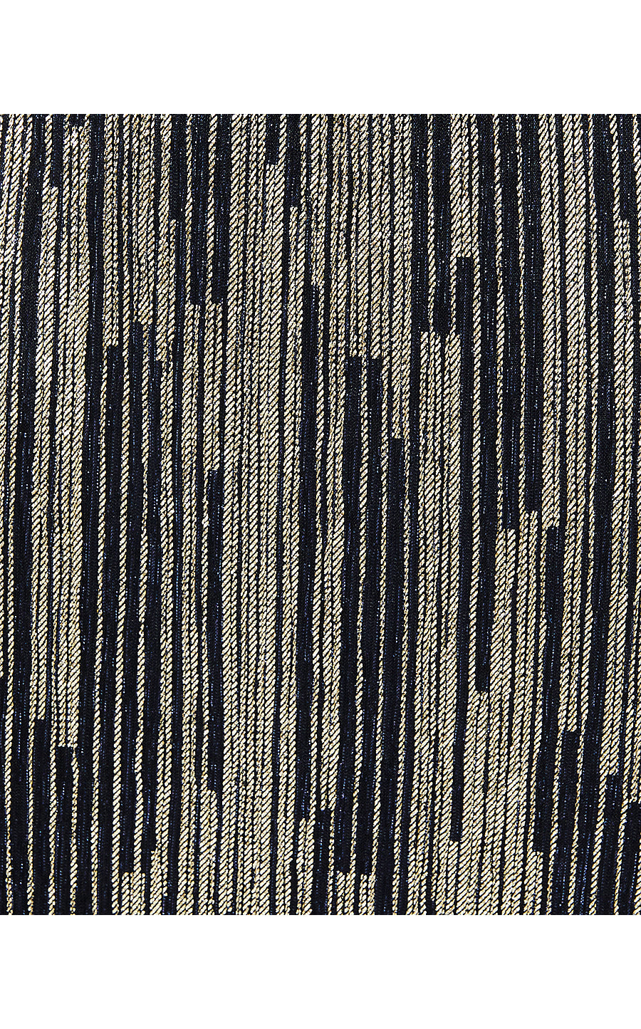 PARIGI ELBOW SLEEVE MAXI, TRUE NAVY X GOLD METALLIC ROPE STRIPE CRINKLE KNIT