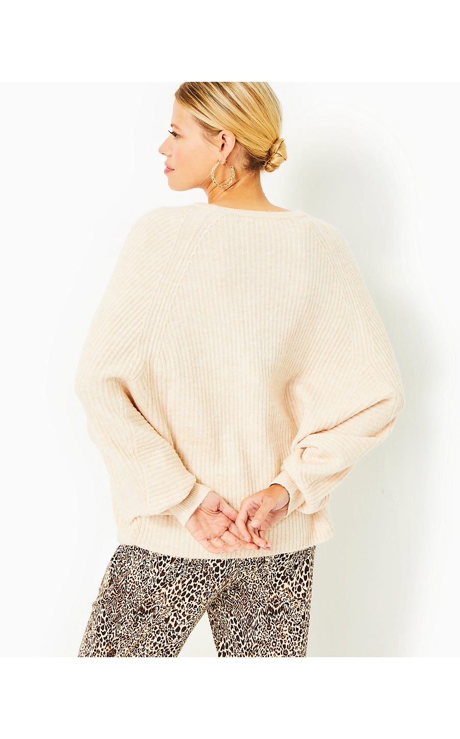 ARIENZA SWEATER, LIGHT HEATHERED SAND BAR