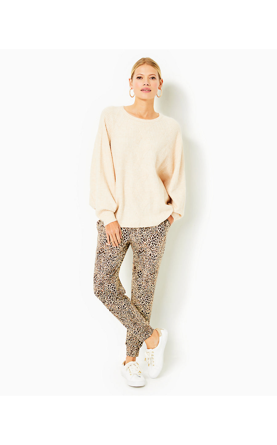 ARIENZA SWEATER, LIGHT HEATHERED SAND BAR