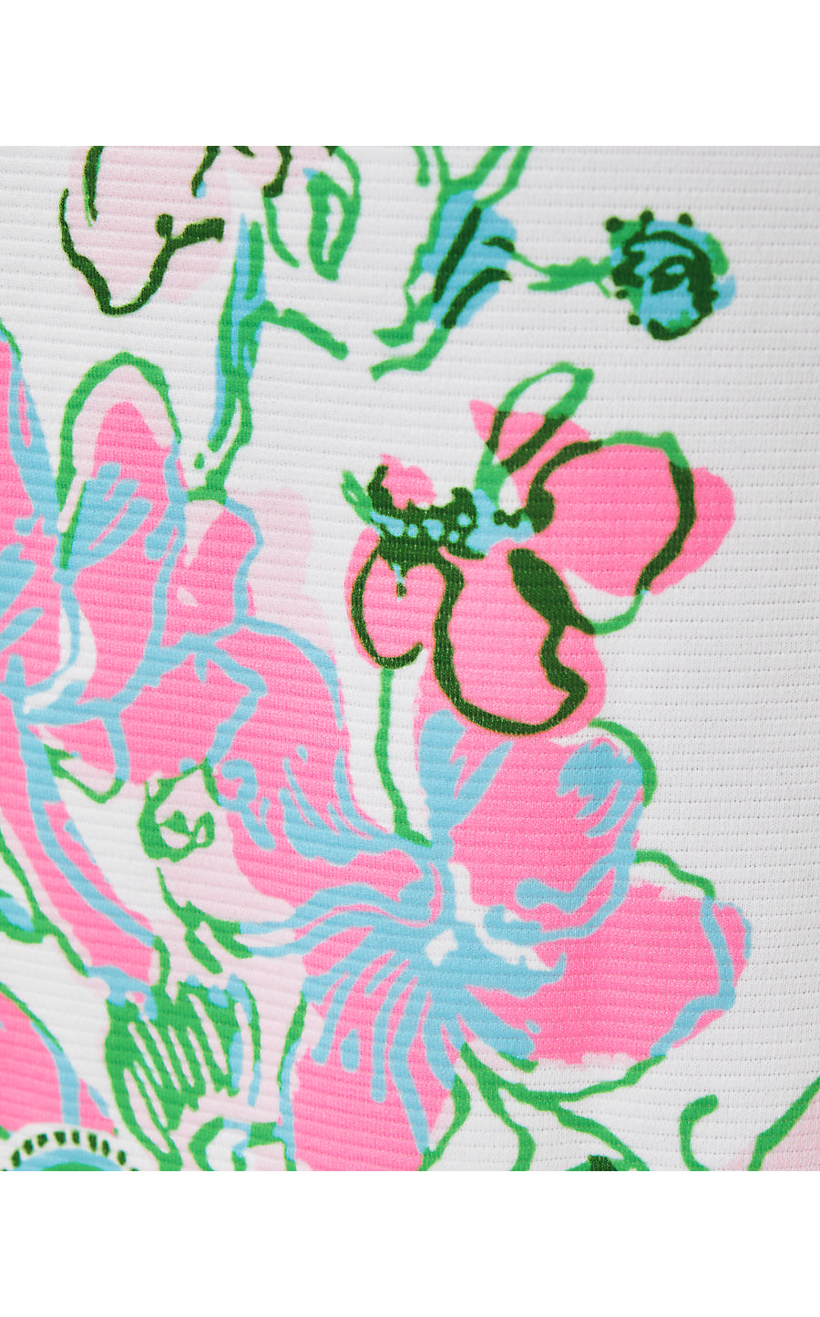 DEL REY STRETCH SHIFT, MULTI OVERSIZED ORCHIDS ON THE AVENUE ENGINEERED DRESS