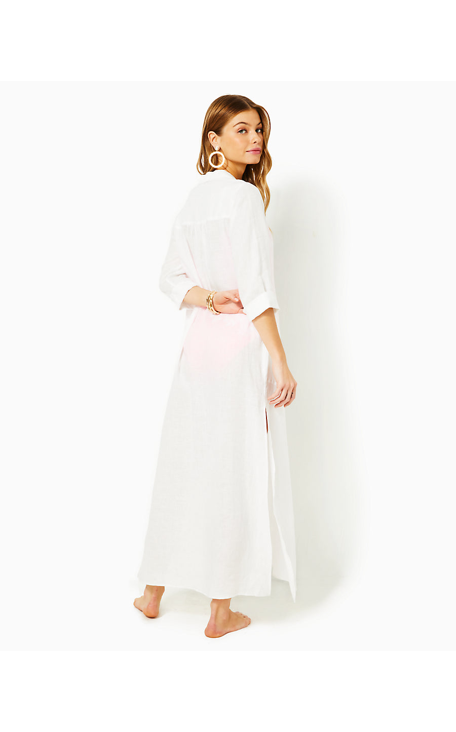 NATALIE MAXI COVERUP, RESORT WHITE