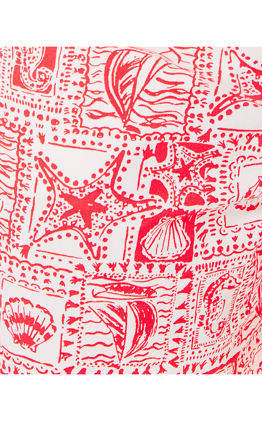 GRETCHEN HIGH RISE 5" SHORT, MIZNER RED SEASIDE HARBOUR