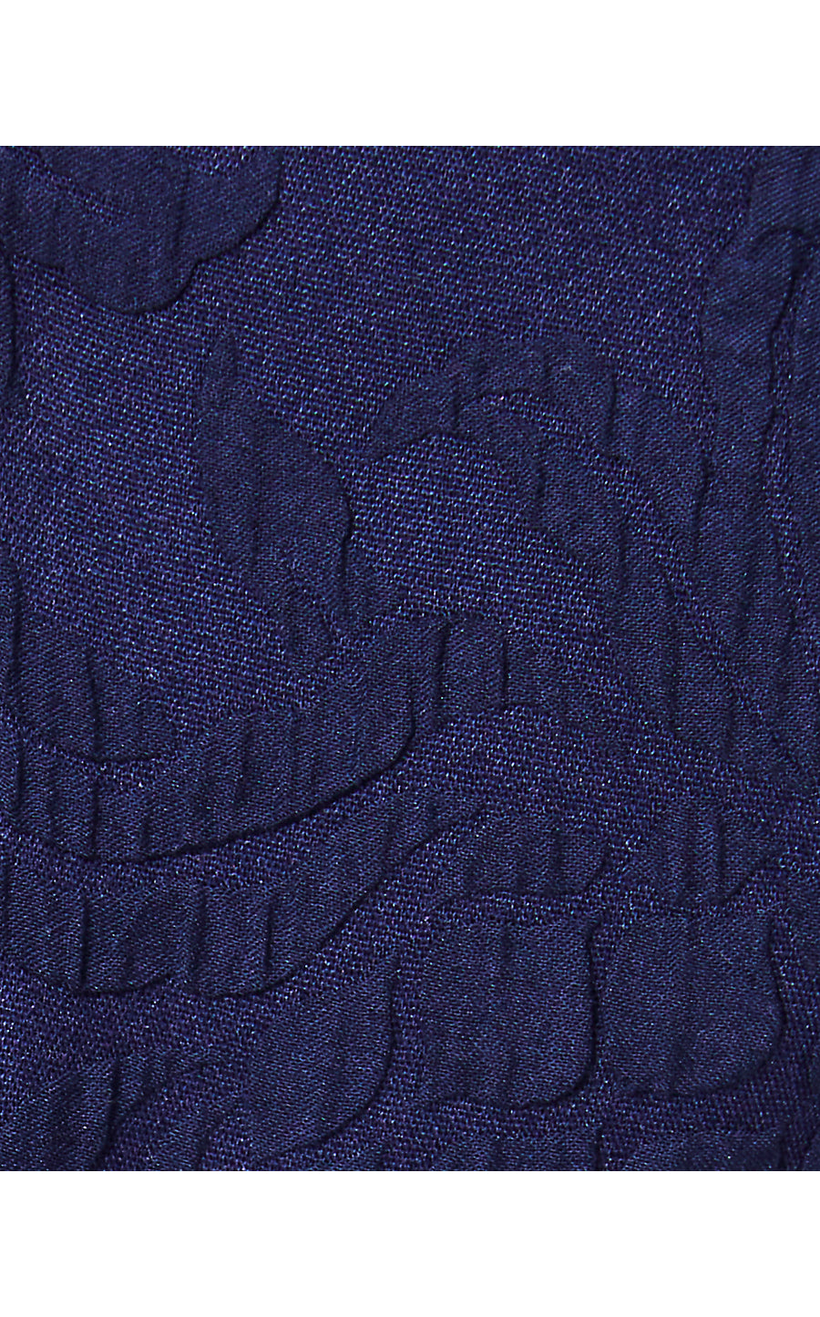 KIRRABELLE SHORT-SLEEVE JUMPSUIT, TRUE NAVY PINEAPPLE PUCKER JACQUARD