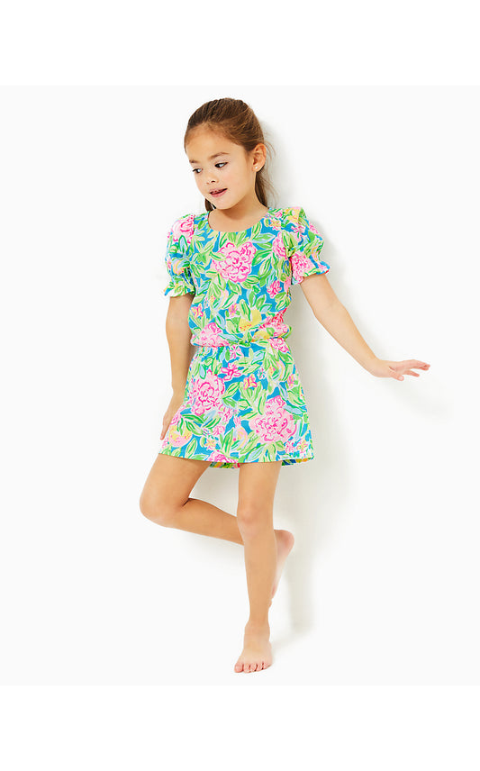 MINI ADLEY ROMPER, MULTI GROVE GARDEN