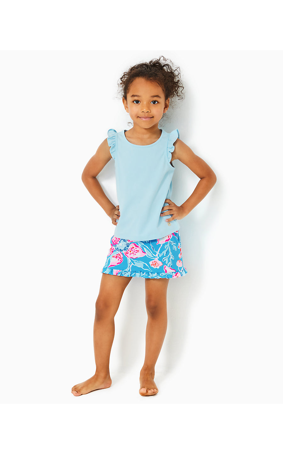 MINI ANIKA SKORT UPF 50+, MULTI BAHAMIAN RHAPSODY