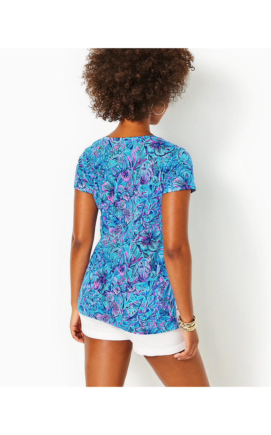 MEREDITH TEE, BREAKWATER BLUE SHELLS N BELLS