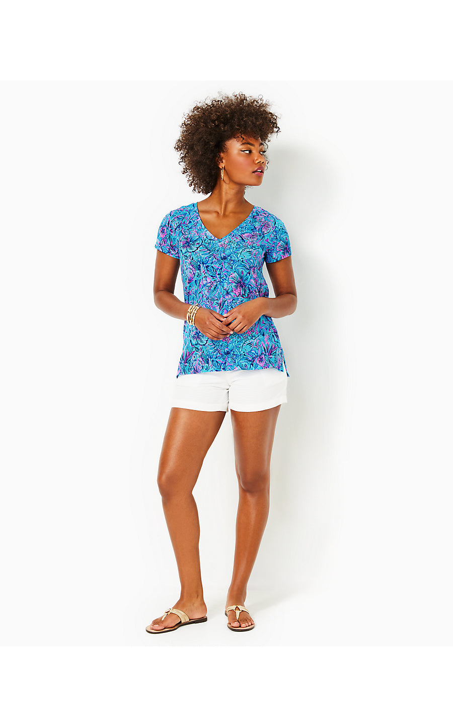 MEREDITH TEE, BREAKWATER BLUE SHELLS N BELLS