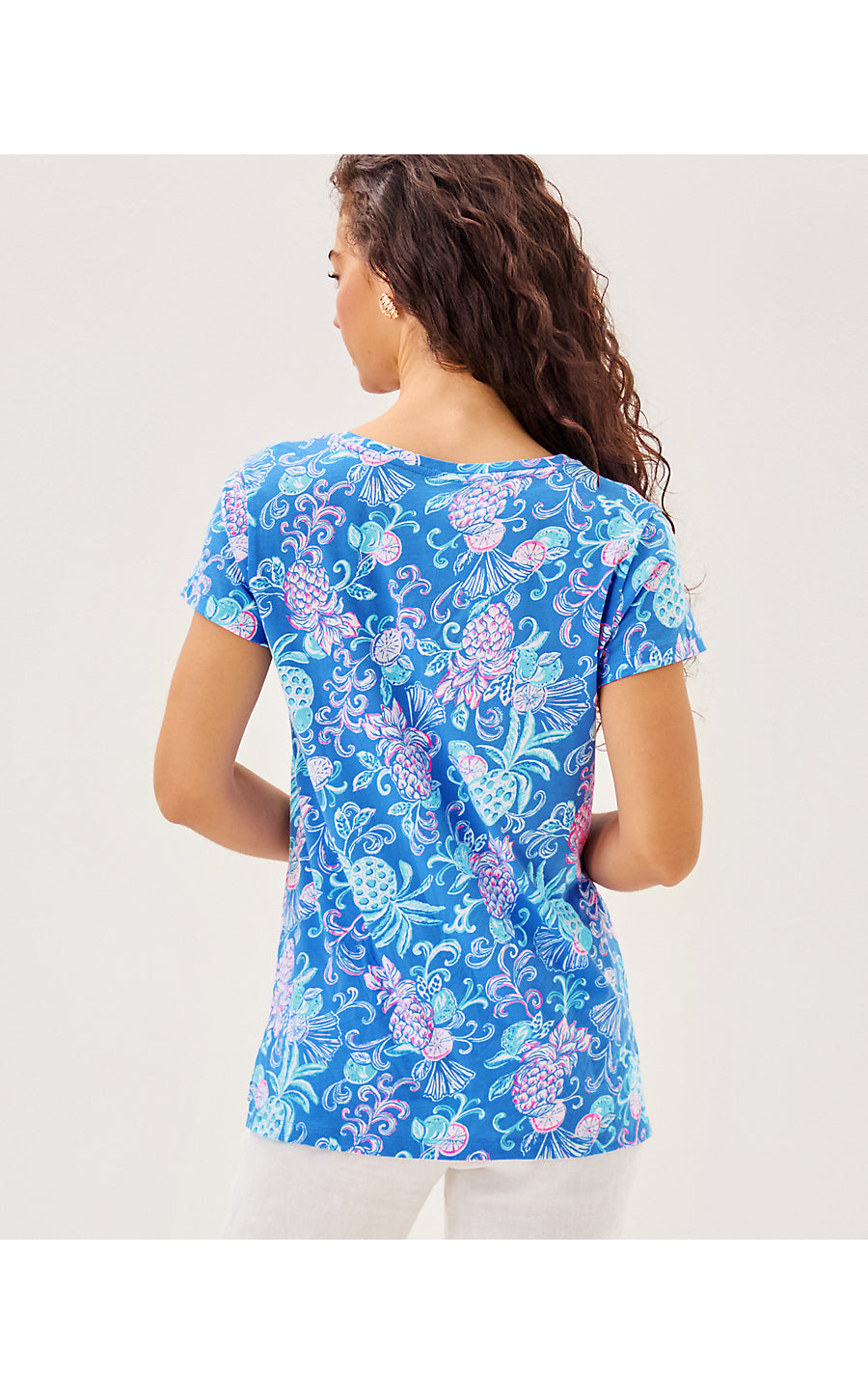MEREDITH TEE, SUNWASHED BLUE CITRUS CRUSH