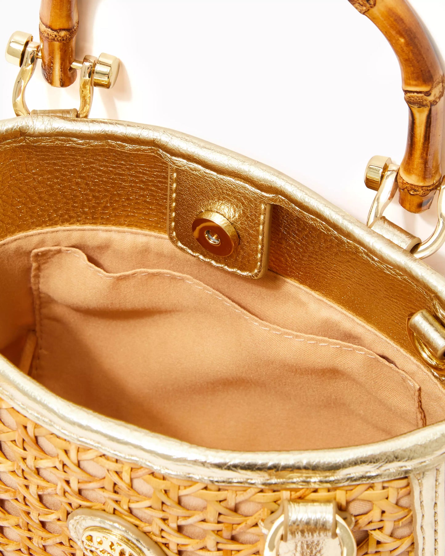 ADRIAN CANE MINI BAG, NATURAL
