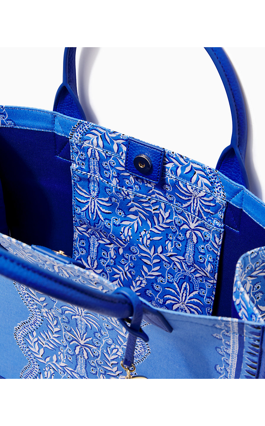 WINSTEAD TOTE, ABACO BLUE HAVE IT BOTH RAYS ENGINEERED TOTE