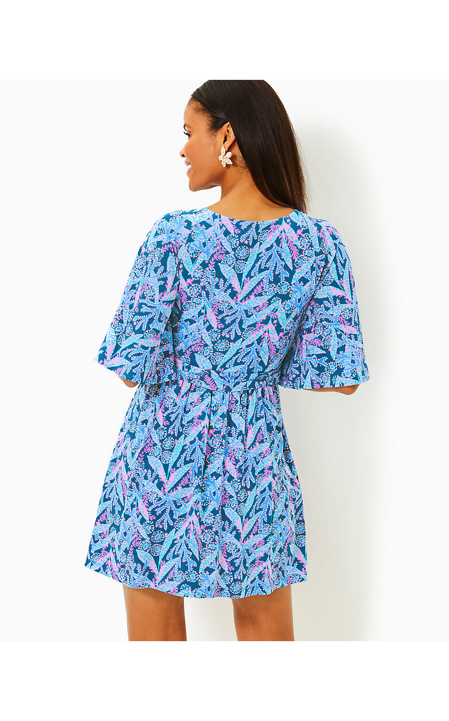 MINKA SKIRTED ROMPER, BARTON BLUE STAR GAZING