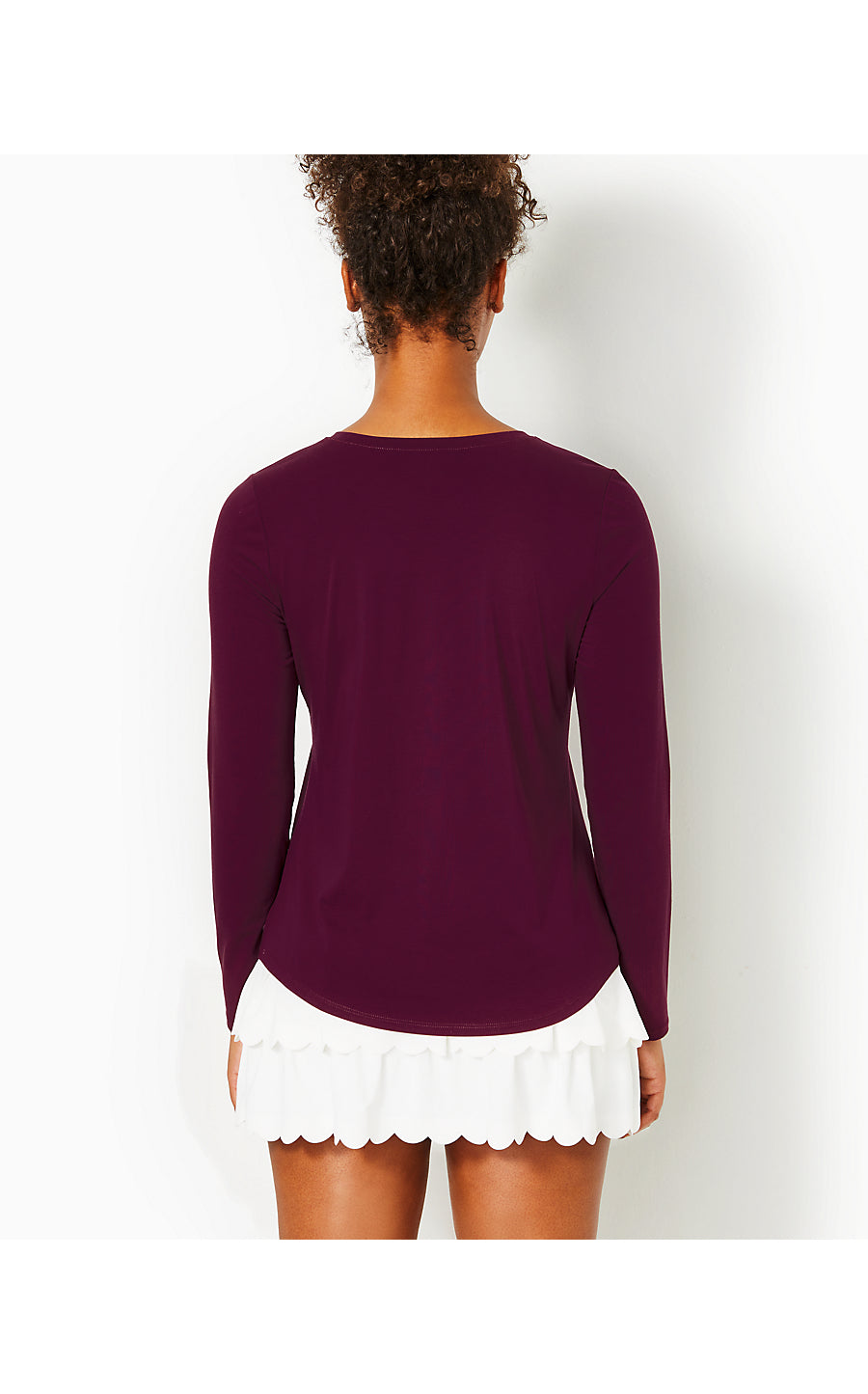 WESTLEY LONG SLEEVE TEE UPF 50+, AMARENA CHERRY