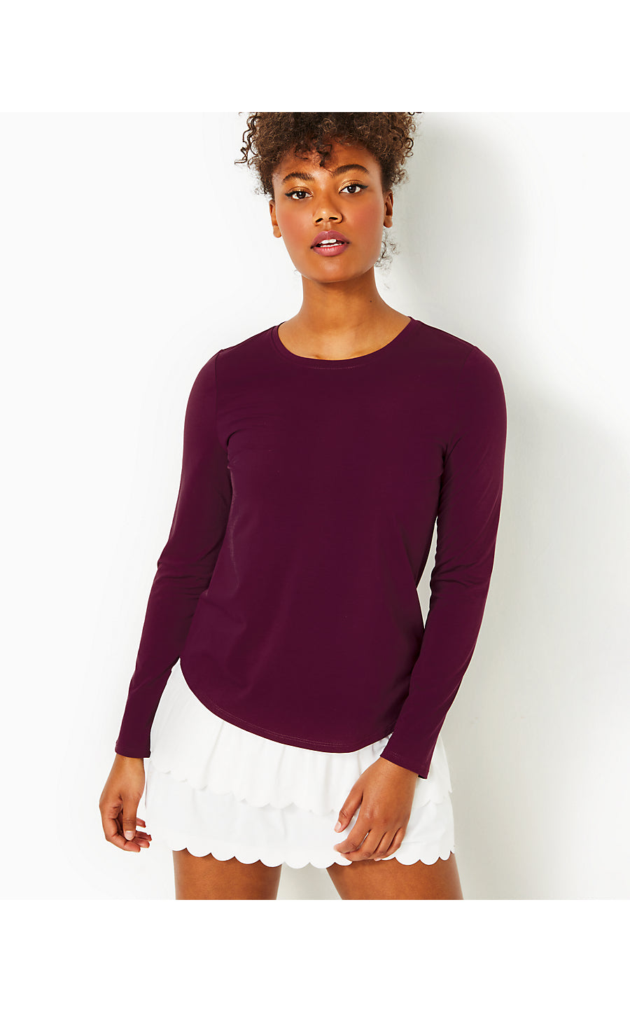 WESTLEY LONG SLEEVE TEE UPF 50+, AMARENA CHERRY