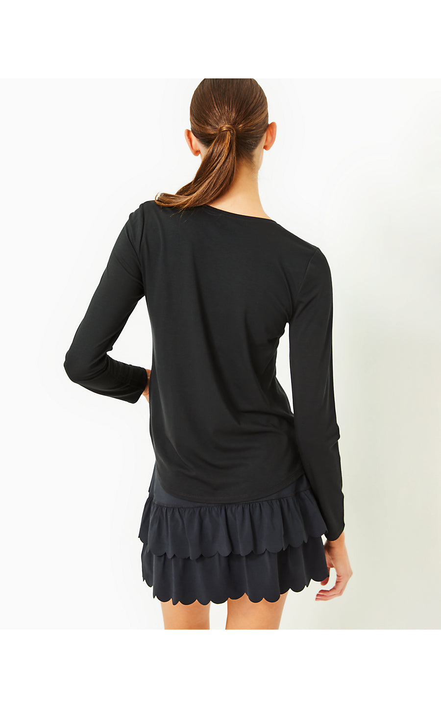 WESTLEY LONG SLEEVE TEE UPF 50+, ONYX