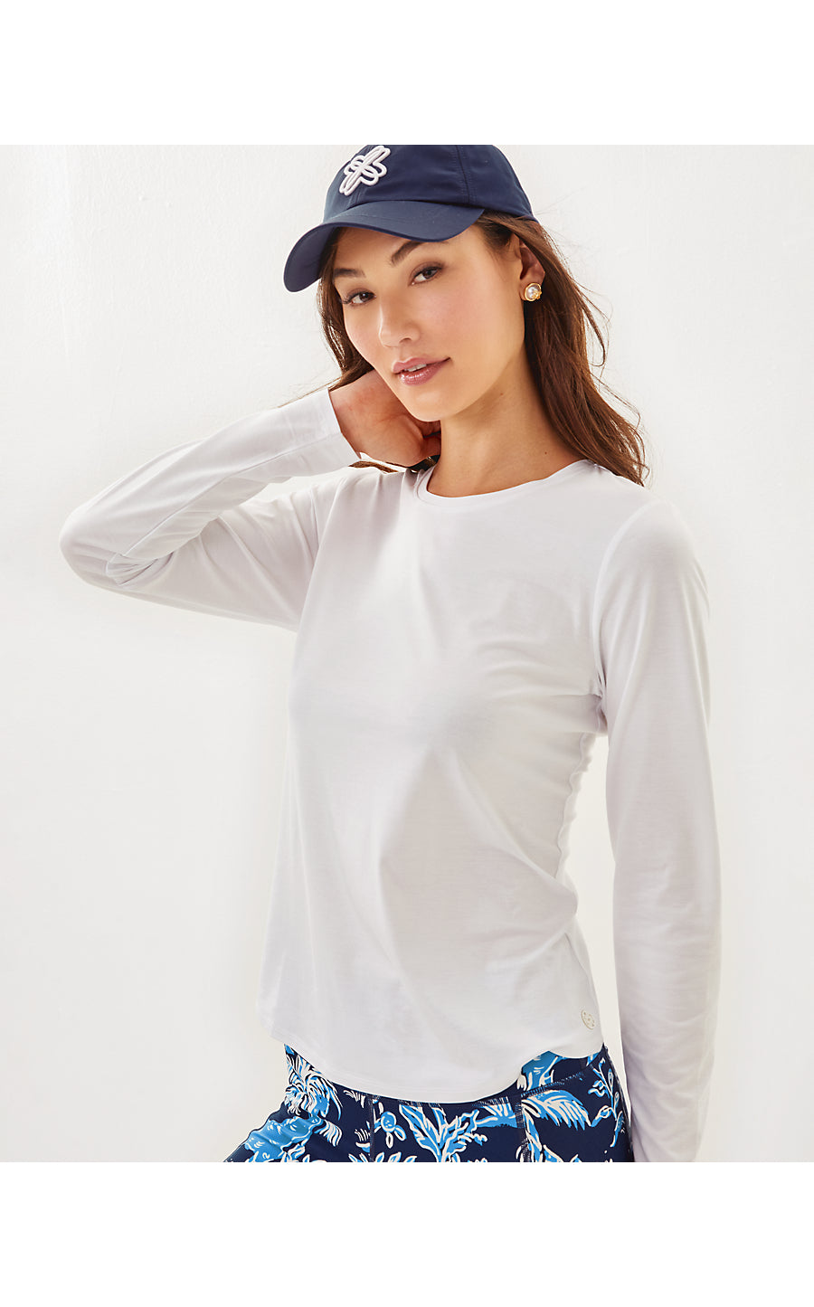 WESTLEY LONG SLEEVE TEE UPF 50+, RESORT WHITE