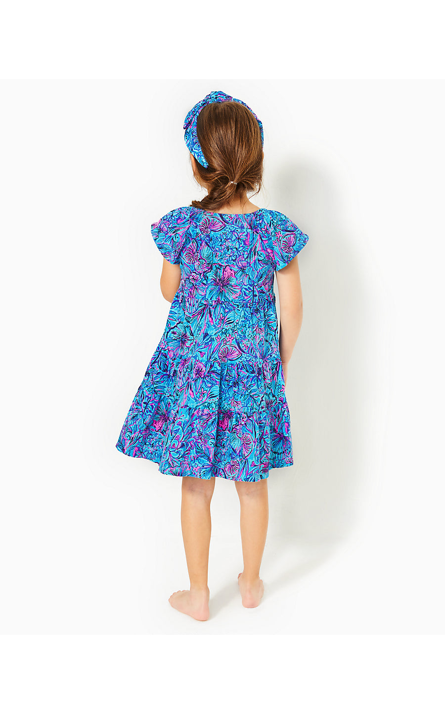 MINI KAWAI DRESS, BREAKWATER BLUE SHELLS N BELLS
