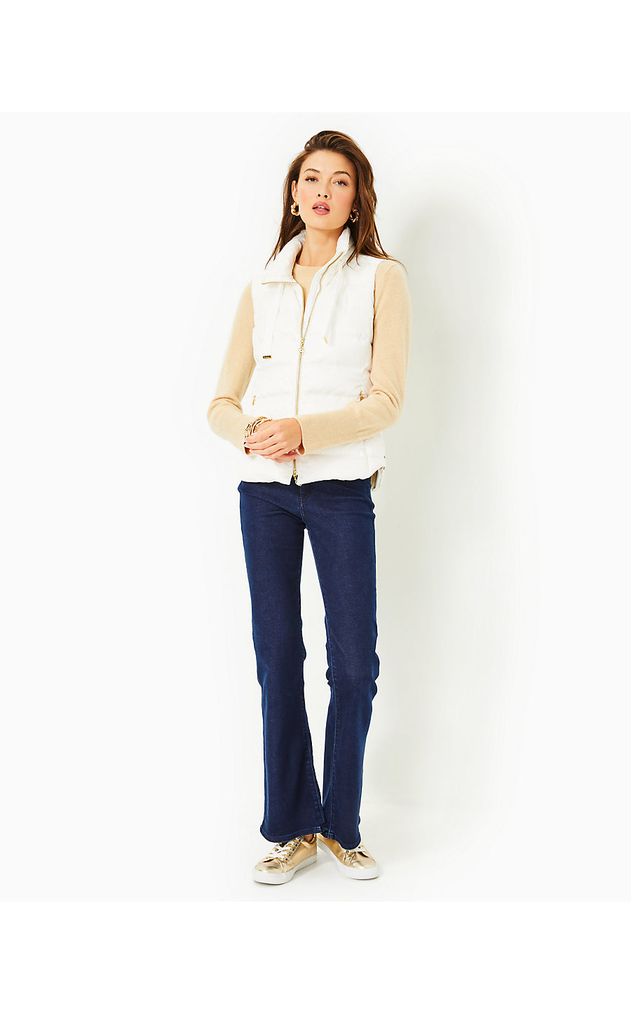 PEMBROOKE VEST, COCONUT