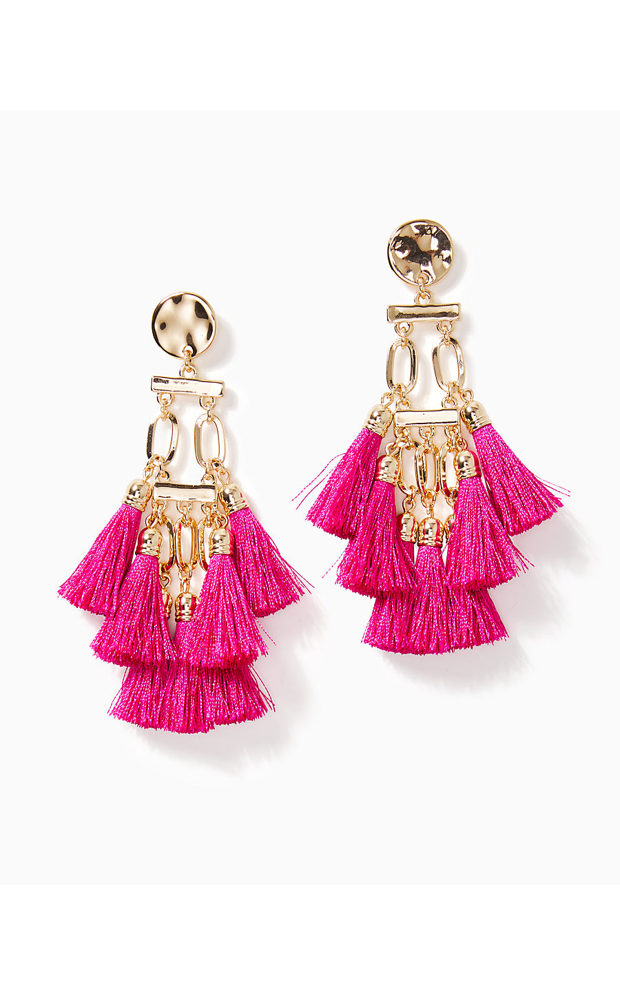 BOHO SAFARI EARRINGS, PINK PALMS