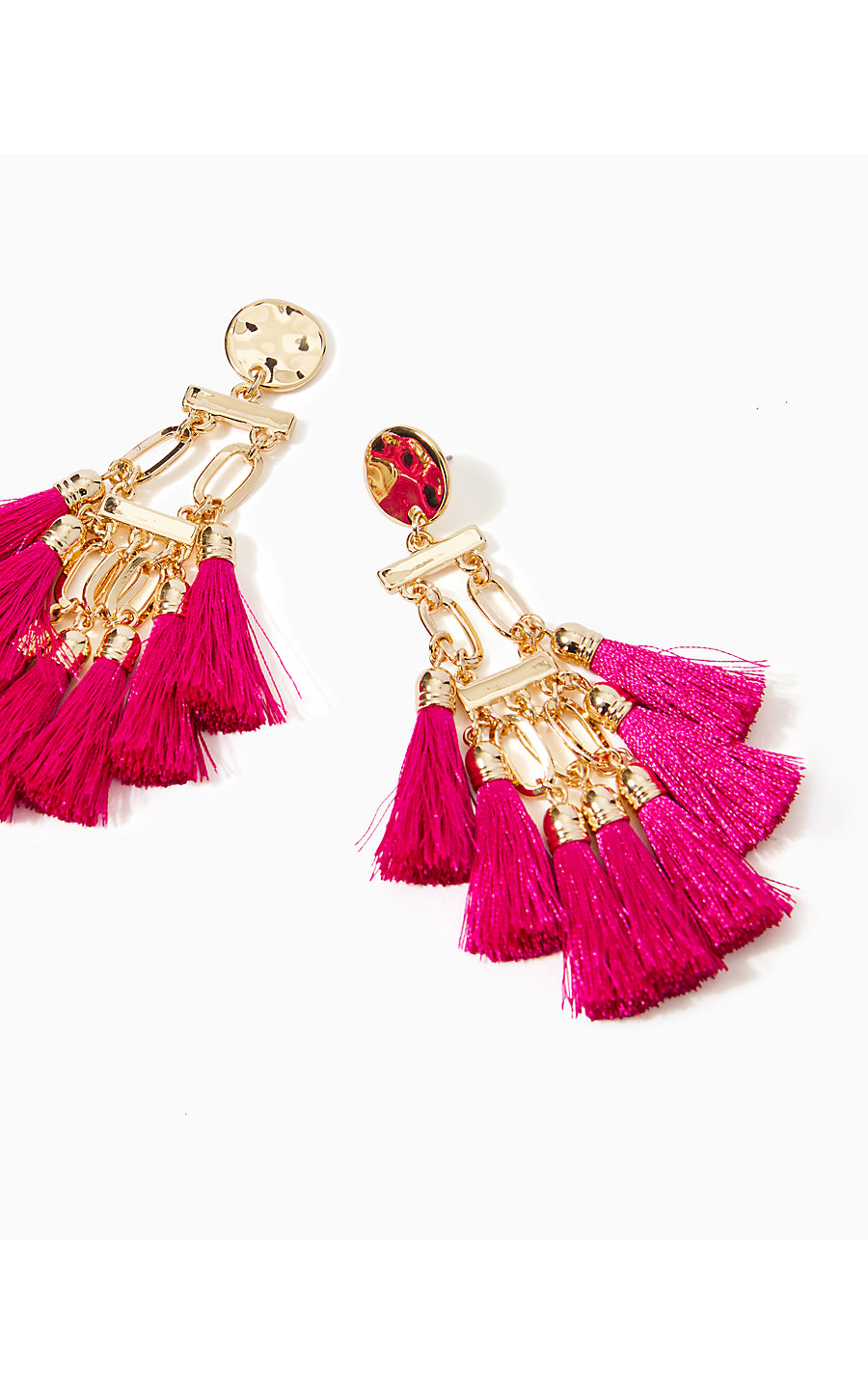BOHO SAFARI EARRINGS, PINK PALMS
