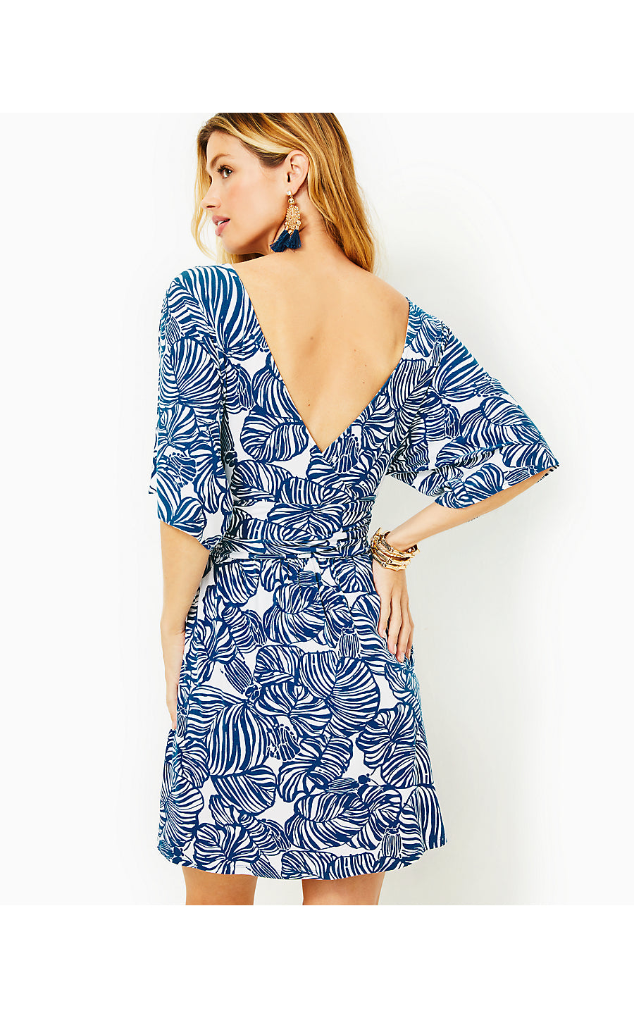 PARIGI BOAT NECK ROMPER, AEGEAN NAVY BEACH PATH