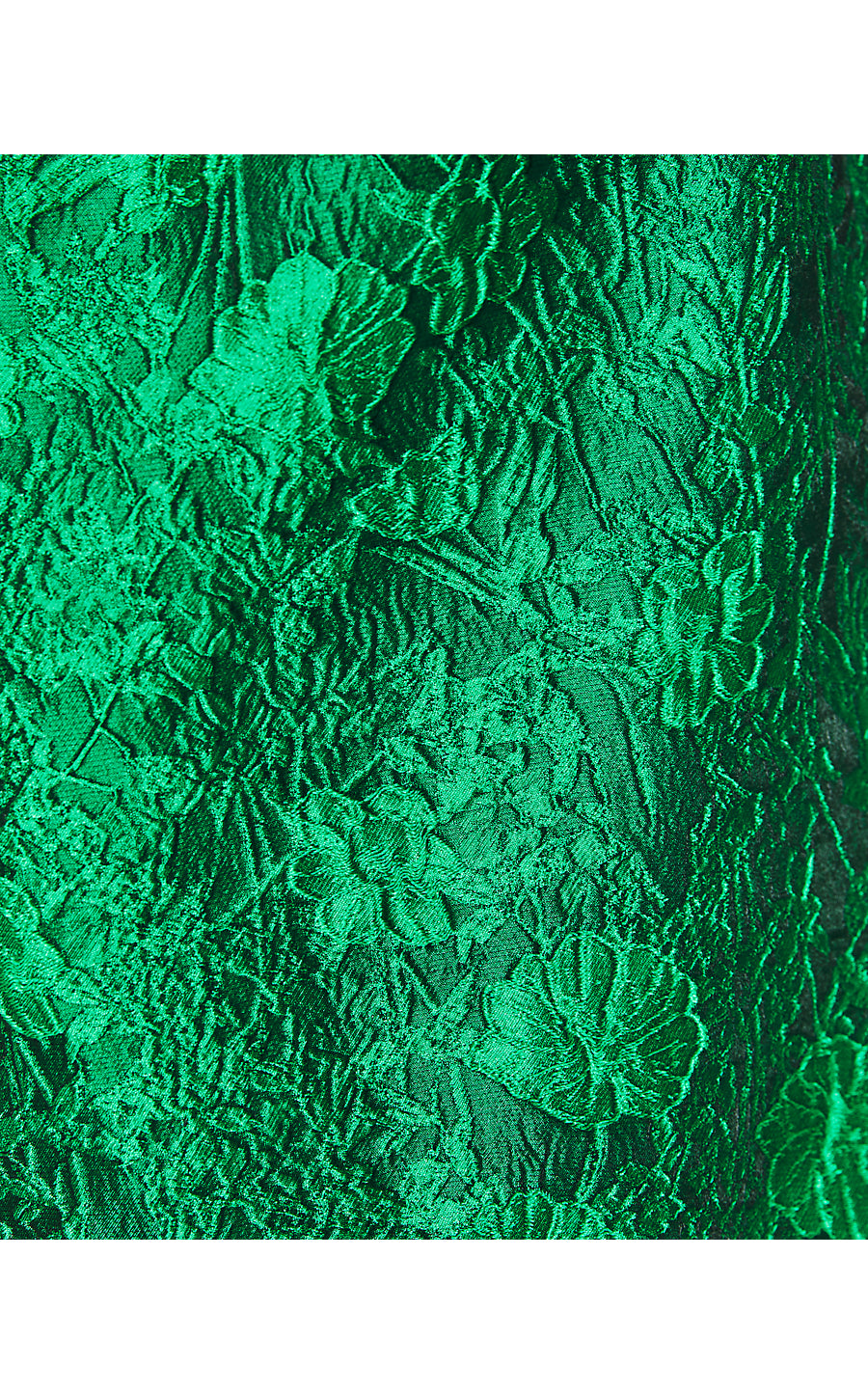 BELLAMI EMBELLISHED FLORA, KELLY GREEN LEAF AN IMPRESSION JACQUARD