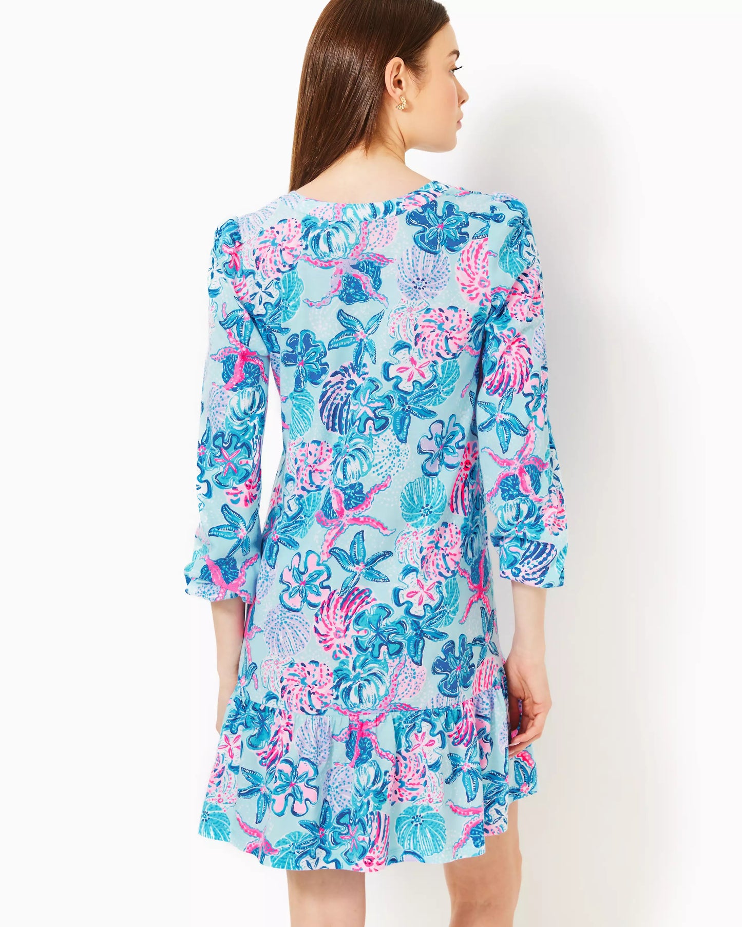 ALYSSA LONG SLEEVE DRESS, BAHAMAS BEACHCOMBER