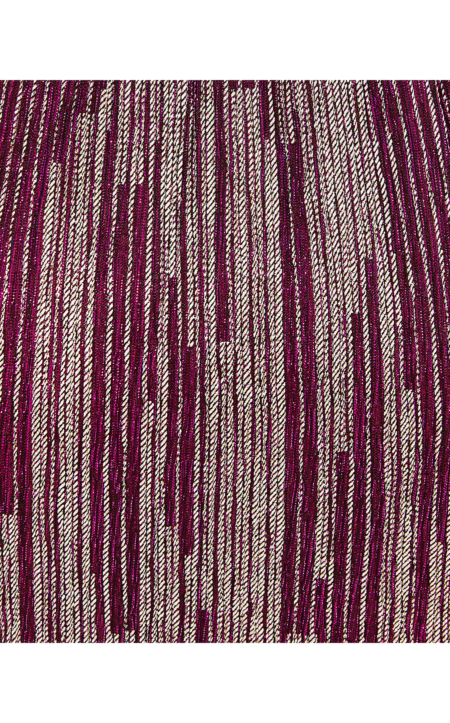 RIZA LONG-SLEEVED ROMPER, MULBERRY X GOLD METALLIC ROPE STRIPE CRINKLE KNIT