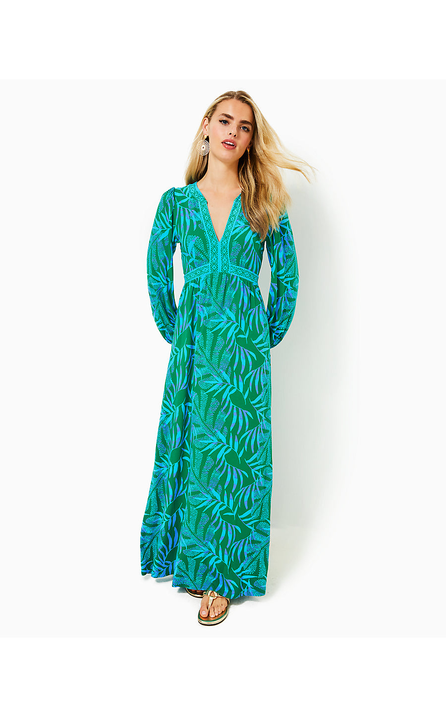 Lilly Pulitzer Wexlee Long Sleeve Maxi Dress Women's Dress FIDDLE LEAF Green ITS A Jungle OUT THERE Engineered Knit Maxi Dr : 8 Lilly Pulitzer Wexlee Long Sleeve Maxi Dress Women's Dress FIDDLE LEAF Green ITS A Jungle OUT THERE Engineered Knit Maxi Dr : 8