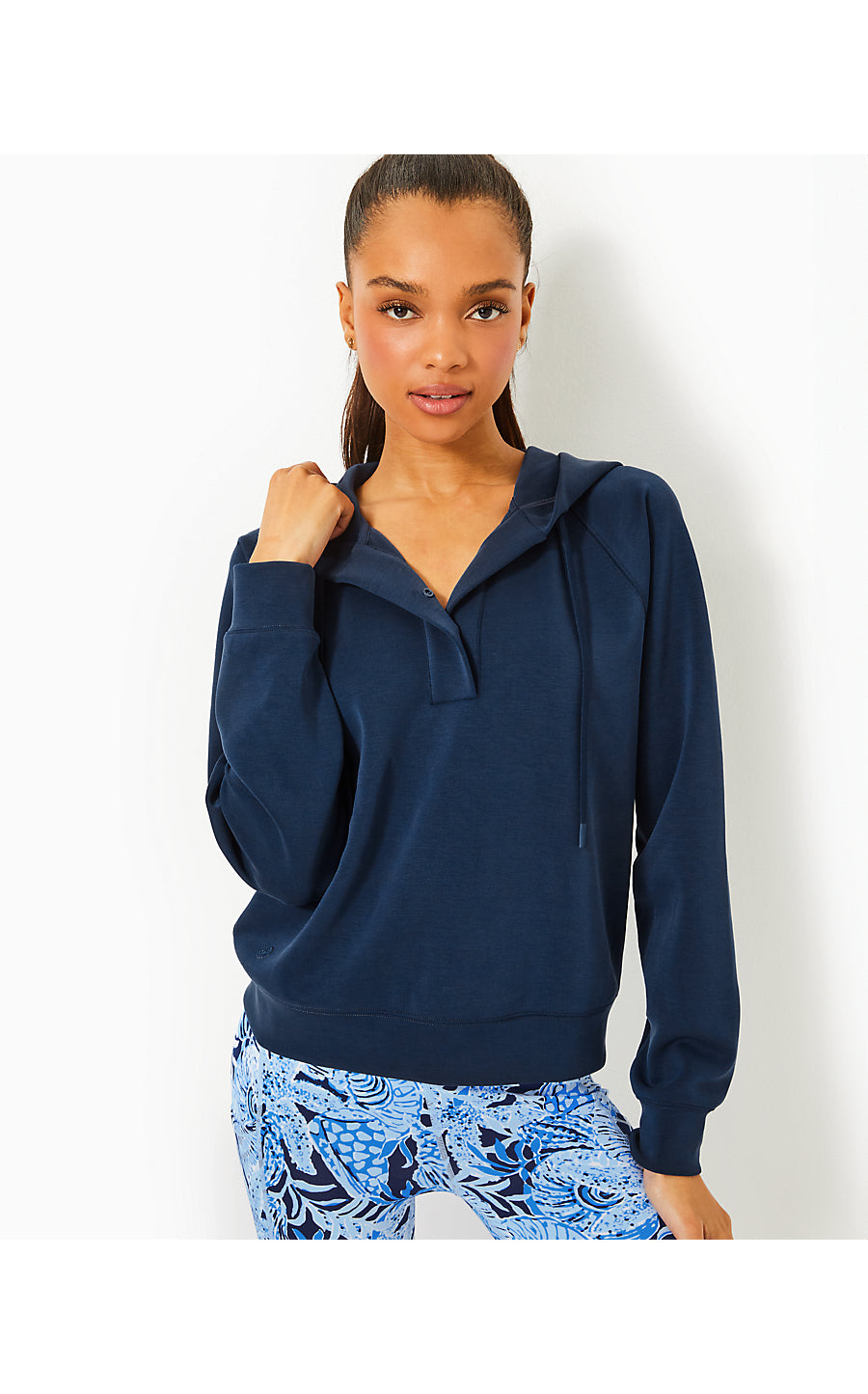 KENDY UPF 50+ PULLOVER, LOW TIDE NAVY