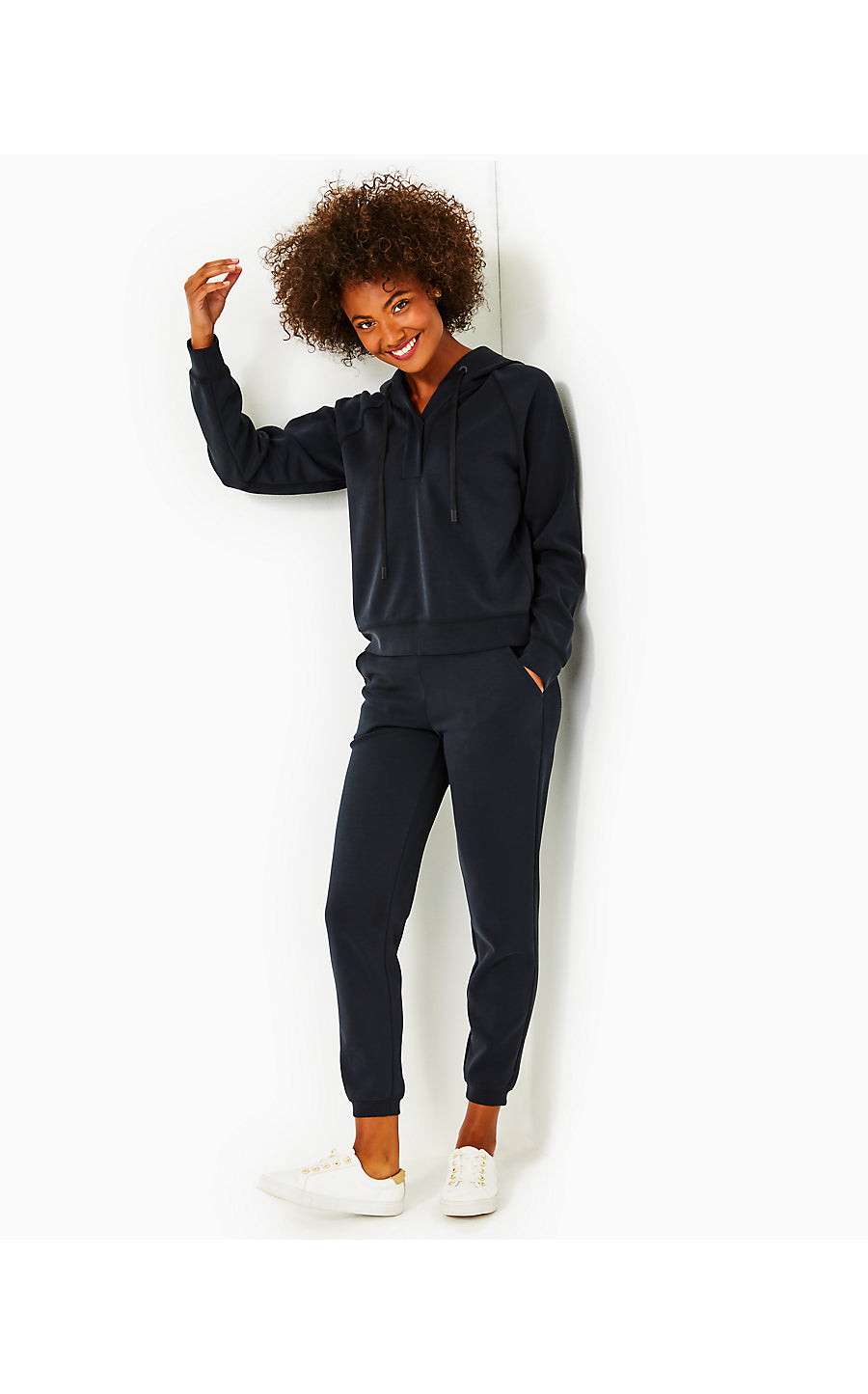 AVEENA UPF 50+ KNIT PANT, NOIR
