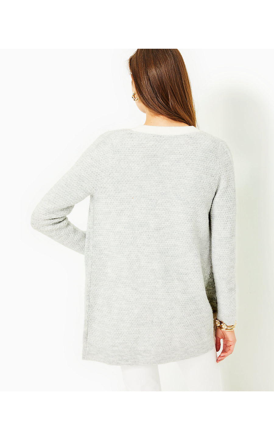 DAVISON SWEATER SET, HEATHERED SEASIDE GREY