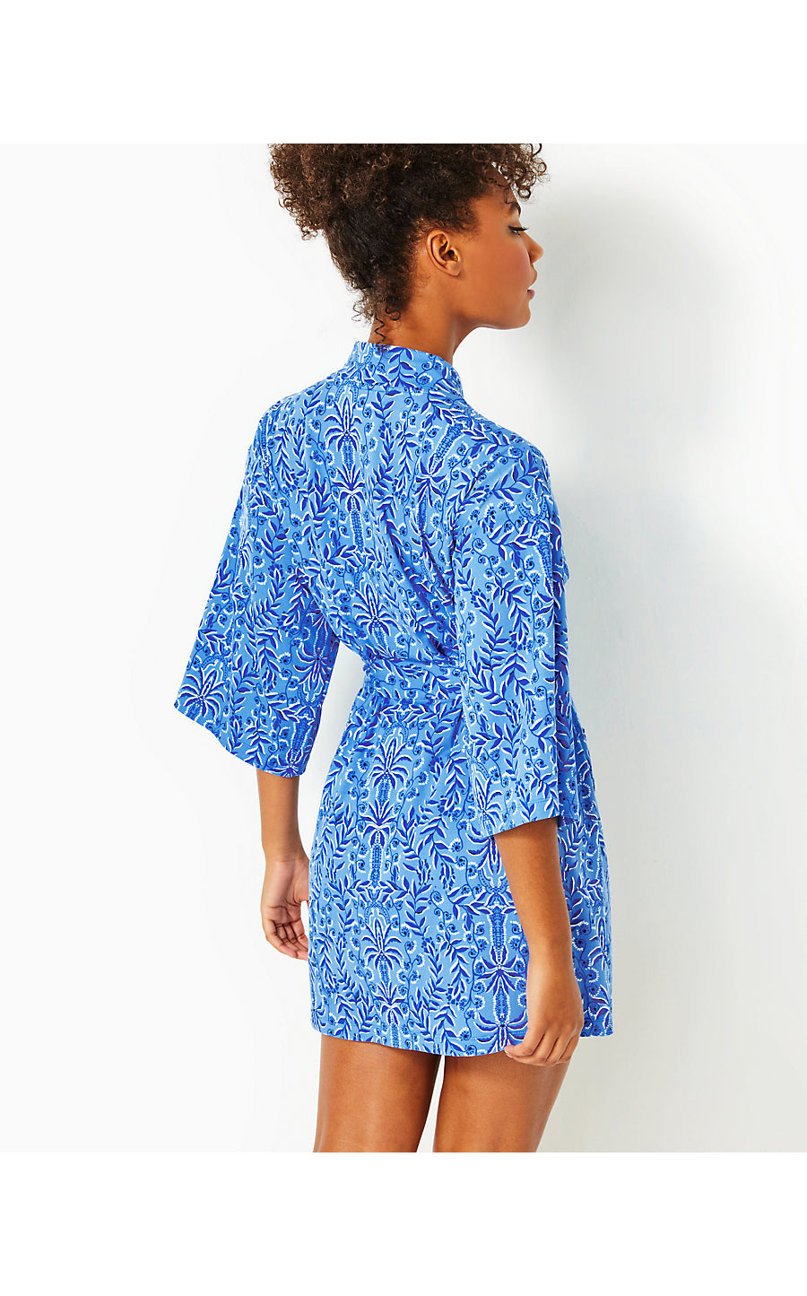 ELAINE KNIT ROBE, ABACO BLUE HAVE IT BOTH RAYS