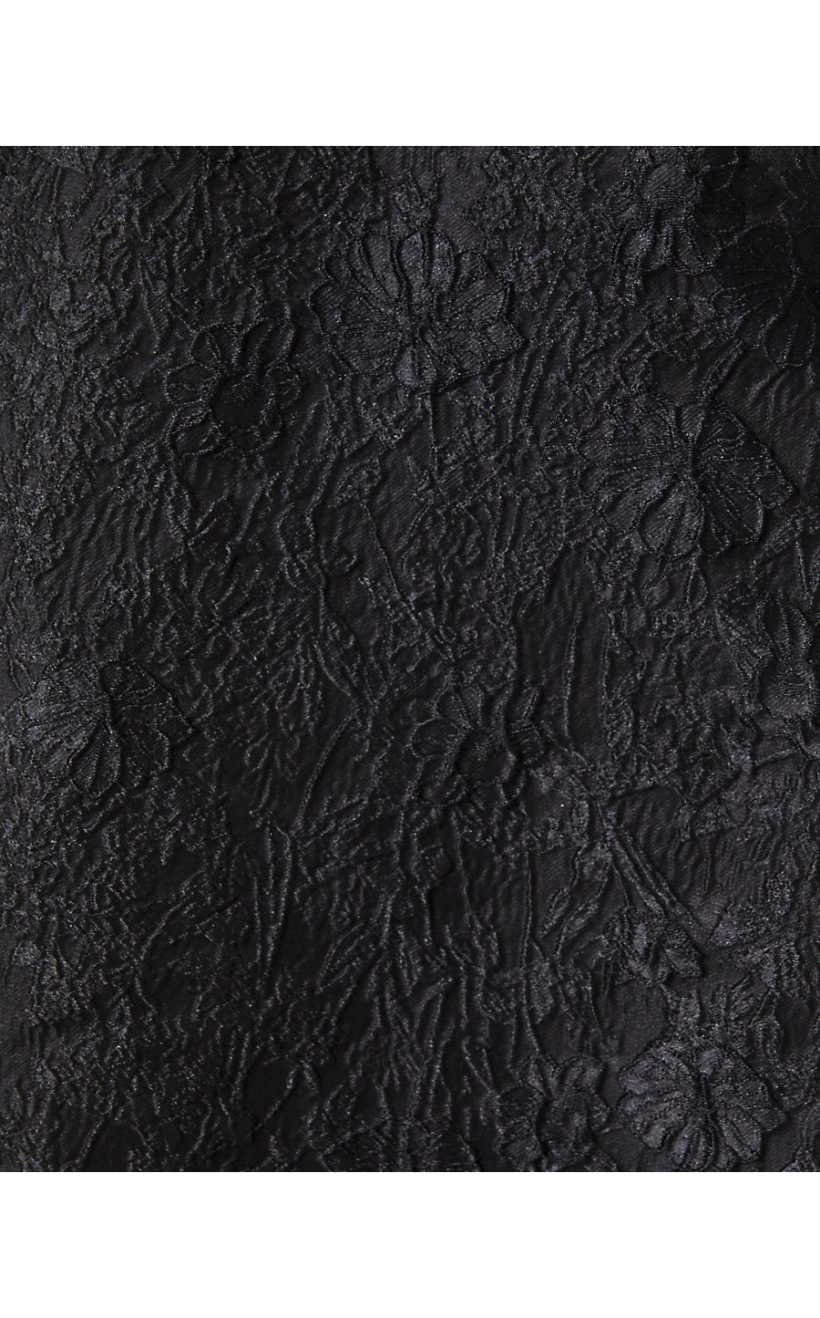 ELLARA JACQUARD MIDI BOW, ONYX LEAF AN IMPRESSION JACQUARD