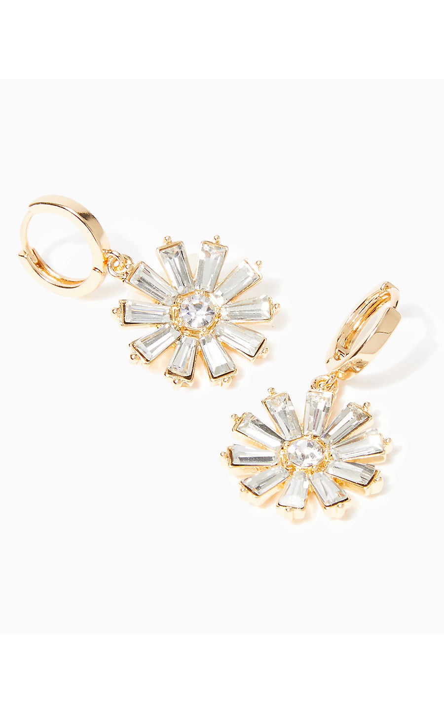 BABY BLOOM EARRINGS, GOLD METALLIC