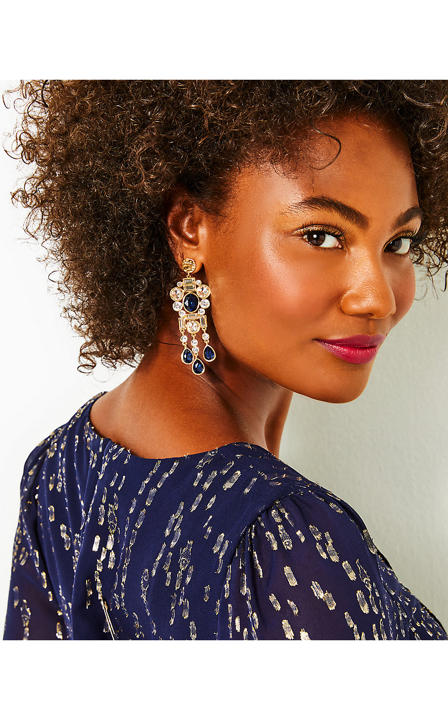 SO FANCY EARRINGS, LOW TIDE NAVY