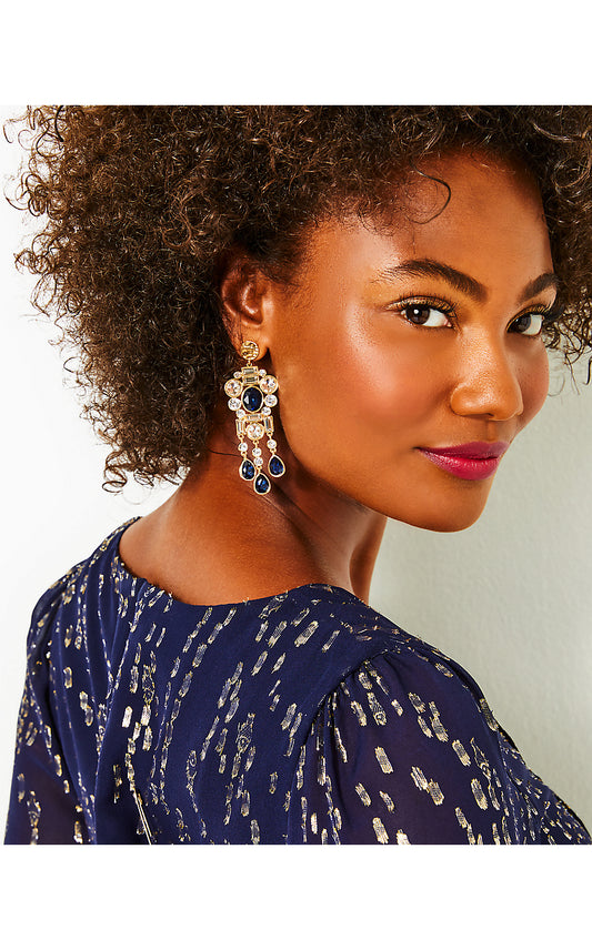 SO FANCY EARRINGS, LOW TIDE NAVY