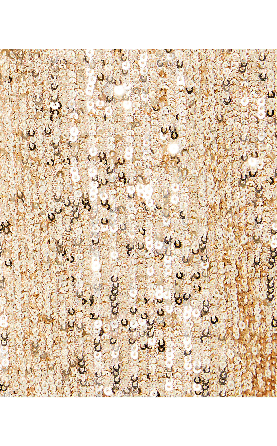 CRESSIDA KNIT TOP, GOLD METALLIC TREASURE BOX SEQUIN KNIT