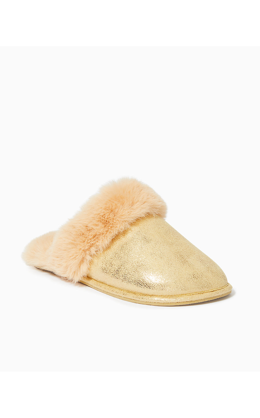 HARTE SLIPPER, GOLD METALLIC